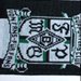 Ein schwarzer Schal vom Borussia Mönchengladbachs Supporters Club